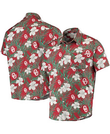 Мужская рубашка на пуговицах с цветочным принтом Crimson Oklahoma Sooners FOCO