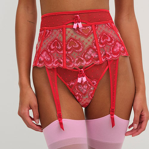 Heartbeat Lace Garter For LOVE & LEMONS