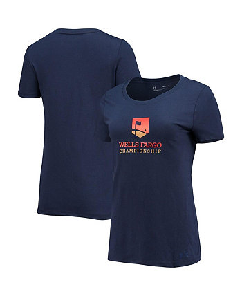 Женская темно-синяя футболка Wells Fargo Championship Under Armour