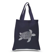 Small Word Art Tote Bag - Turtle LA Pop Art