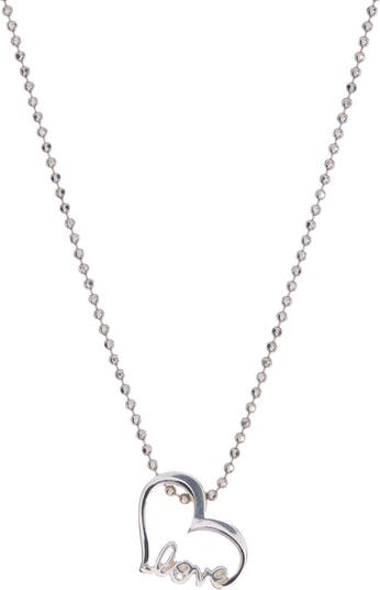 Ожерелье с подвеской в форме сердца из стерлингового серебра Alex Woo