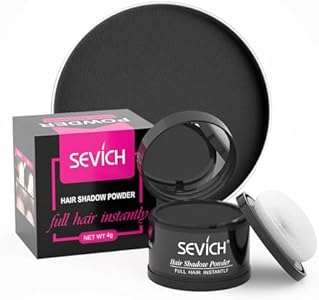 Sevich Hairline Powder，Instantly Conceals Hair Loss, Root Touch up Powder, Hair Shadow Toppers for Women & Men, Touch Up for Thinning Gray Hair, Windproof & Sweatproof, Dark Brown Sevich