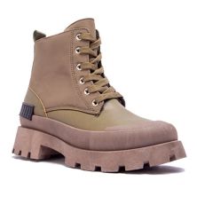 Qupid Soldier-01 Women's Lace-Up Combat Boots Qupid