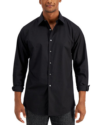Мужская однотонная классическая рубашка, созданная для Macy's Club Room