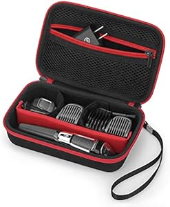 Yinke Travel Storage Case for Philips Norelco Multigroom Series 3000/5000, MG3740/40, MG5910/49 - Protective Organizer for Beard Trimmer, Attachments, Face & Ear Hair Trimmer, and Hair Clipper Shaver Yinke