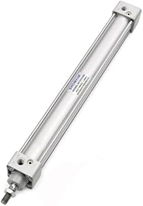 Baomain Pneumatic Air Cylinder SC 32 X 300 32mm(1-1/4inch) Bore 300mm(12 inch) Stroke Screwed Piston Rod Dual Action Baomain