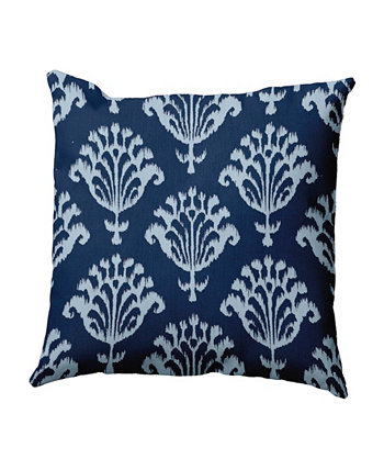 16-дюймовая темно-синяя декоративная подушка с цветочным рисунком E by Design