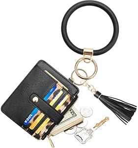 Брелок с карабином COOLANS Wristlet Bracelet Keychain Credit Card Holder Purse COOLANS