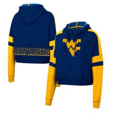 Женское укороченное худи Colosseum с логотипом West Virginia Mountaineers и полосками Colosseum