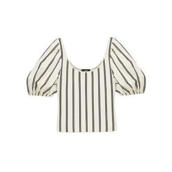 Striped Puff-Sleeve Top Theory