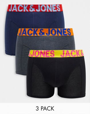 Комплект из трех плавок Jack & Jones с поясом контрастного цвета Jack & Jones