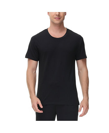Пижамная футболка с короткими рукавами INK + IVY, сохраняющая тепло, контрастная футболка с круглым вырезом INK+IVY
