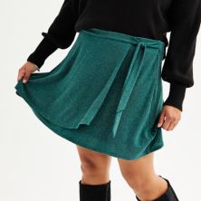 Juniors' Plus Size SO® Pull-On Wrap Skirt SO