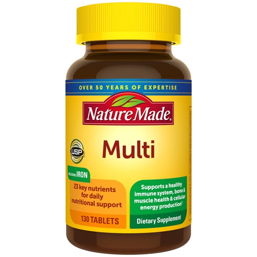 Мультивитамины с железом - 130 таблеток - Nature Made Nature Made