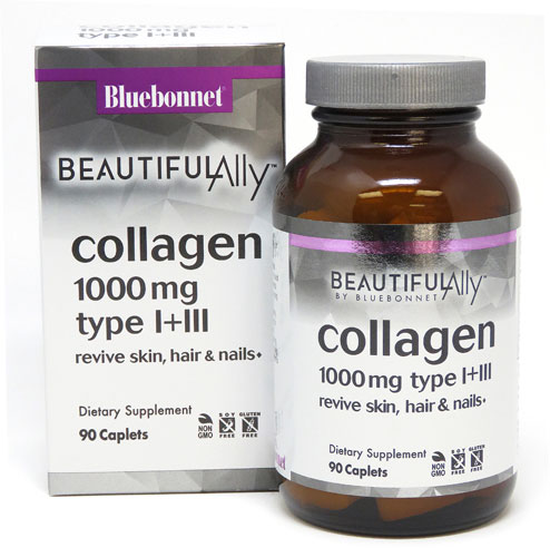 Коллаген Bluebonnet Nutrition Beautiful Ally™ — 1000 мг — 90 капсул Bluebonnet Nutrition