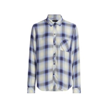 Hunter Plaid Button-Up Shirt Rails