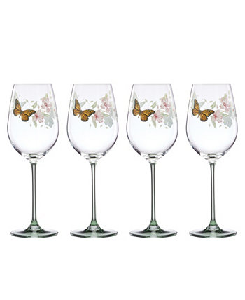 Butterfly Meadow Wine Glasses, Set of 4 Lenox