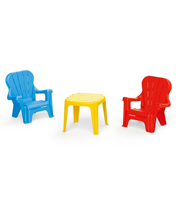 Dolu Toys Children's Plastic Table and Chairs Set, 3 Piece Diggin