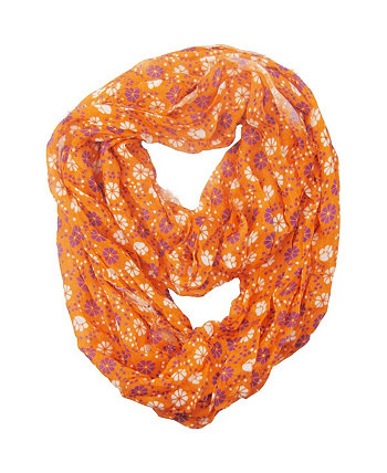Женский шарф с цветочным узором в стиле ретро Clemson Tigers ZooZatz