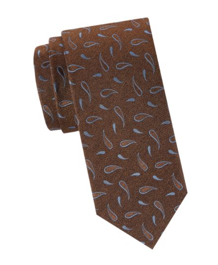 Шелковый галстук с узором пейсли Eton