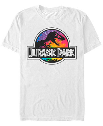 Мужская футболка с коротким рукавом с логотипом Tie-Dye Jurassic Park