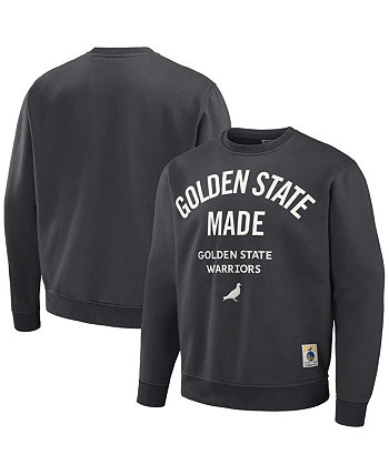 Мужской плюшевый пуловер NBA x Anthracite Golden State Warriors Staple