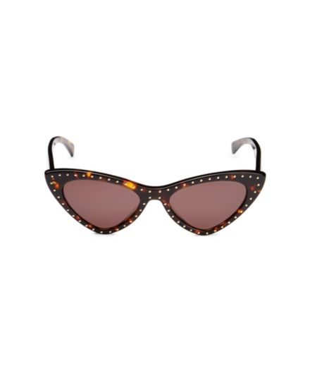 Солнцезащитные очки "кошачий глаз" с заклепками 52 мм Moschino