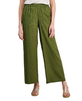 Женские широкие брюки из атласного жаккарда, созданные для Macy's J&M Collection