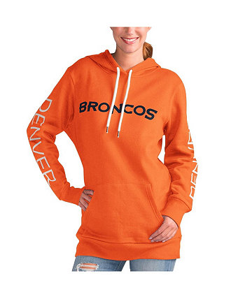 Женский оранжевый пуловер с капюшоном Denver Broncos Extra Inning G-III
