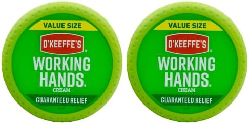 O'Keeffe's Working Hands Hand Cream; For Extremely Dry; Cracked Hands; 6.8 oz Jar (Value Size; Pack of 1) O'Keeffe's