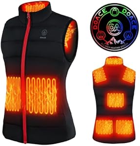 DOACE Heated Vest for Women and Men, Smart Electric Heating Vest Rechargeable, Battery Not Included DOACE