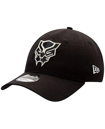 Мужская черная регулируемая шляпа Black Panther Classic Logo 9TWENTY New Era