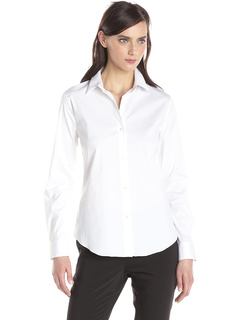 Классическая блуза на пуговицах Tenia с длинным рукавом Theory