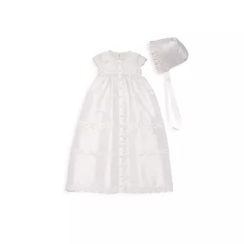 Органза для маленьких девочек, кружево и комбинезон Шелковое платье &amp;amp; Шляпа Macis Design