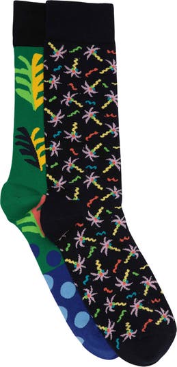 2 пары носков с геометрическим рисунком Happy Socks