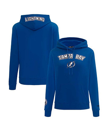 Women's Blue Tampa Bay Lightning Classic Chenille Pullover Hoodie Pro Standard