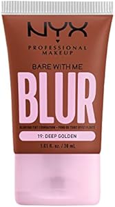 NYX PROFESSIONAL MAKEUP Bare With Me Blur Skin Tint Foundation Make Up with Matcha, Glycerin & Niacinamide - Pale Nyx