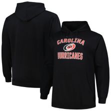 Men's Profile Black Carolina Hurricanes Big & Tall Arch Over Logo Pullover Hoodie Profile