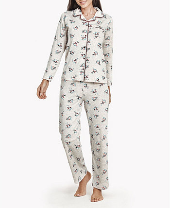 Женский цветочный букет, мягкий пижамный комплект с длинными рукавами MOOD Pajamas