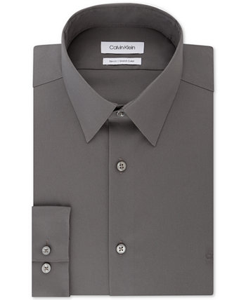 Мужская приталенная классическая рубашка с эластичным воротником и эластичным воротником, эксклюзивно в Интернете, создана для Macy's Calvin Klein