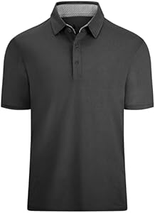 Mens Polo Shirts Short Sleeve Performance Moisture Wicking Athletic Workout Golf Shirts for Men Wenttuo