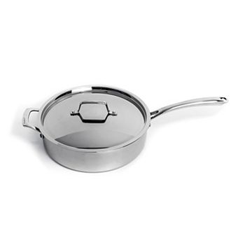 BergHOFF Professional Tri-Ply 18/10 Stainless Steel 11-in. 4.6-qt. Saute Pan with Lid BergHOFF