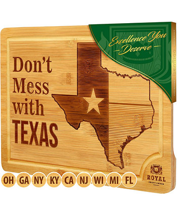 Государственная разделочная доска для кухни Техасская сырная доска Блюдо для закусок и сервировочный поднос Royal Craft Wood