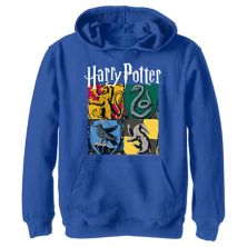 Винтажная толстовка с капюшоном в стиле коллаж для мальчиков 8-20 Гарри Поттер Хогвартс Хаус Harry Potter