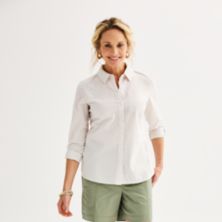 Женская эластичная рубашка Croft & Barrow® Comfort Croft & Barrow