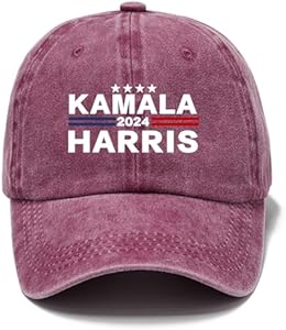 Kamala Harris 2024 Hat Kamala Harris for President Hat Kamala Harris Baseball Cap for Men Women Adjustable Trucker Hats KOOLYI