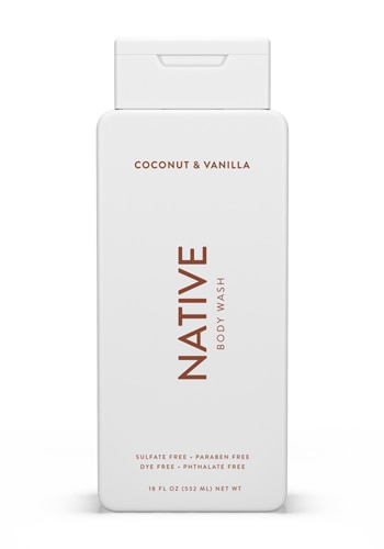 Native Гель для душа Кокос и ваниль -- 18 жидких унций Native