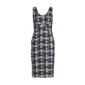 The Blue's Tweed Sheath Dress Frederick Anderson