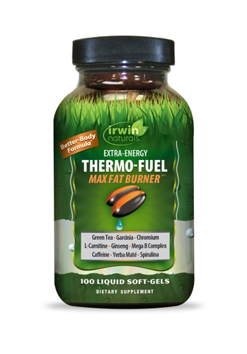Irwin Naturals Extra-Energy Thermo-Fuel Max Fat Burner -- 100 мягких капсул с жидкостью Irwin Naturals