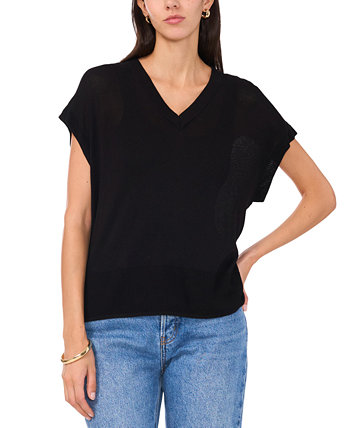 Women's V-Neck Short-Sleeve Sweater Vince Camuto